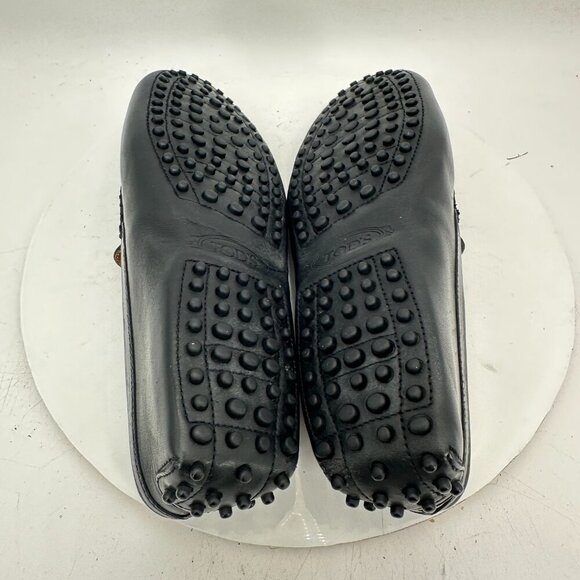 Tod’s Men Sz UK 7.5 US  8.5 Black Leather Slip On Penny Loafer Dress Shoes - Picture 6 of 12